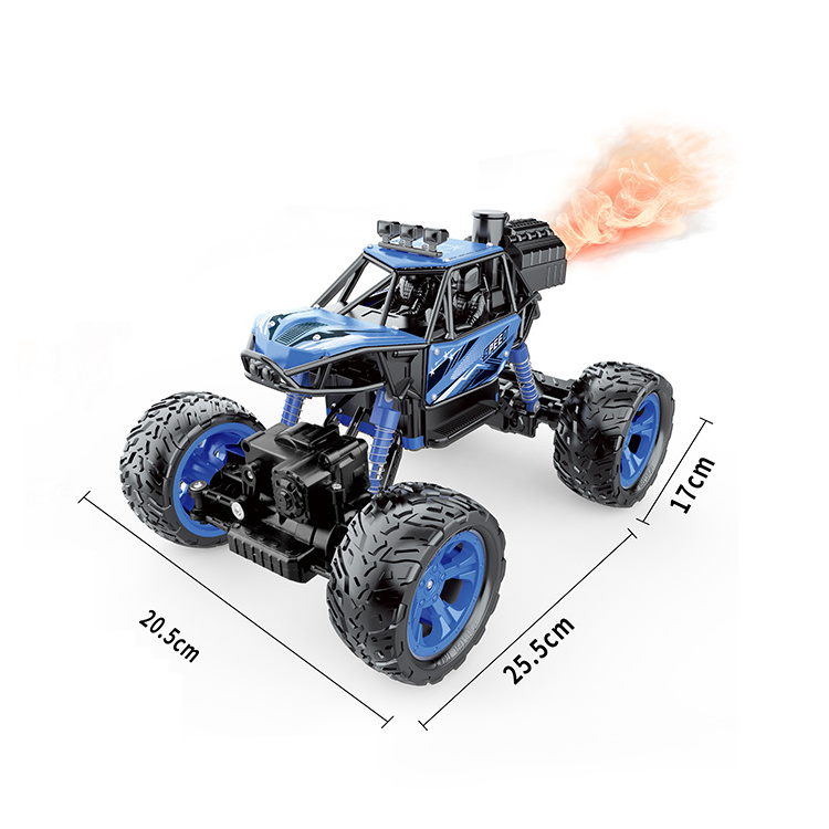 2022 Wholesale Hot Selling ABS Alloy 1/12 Racing Electric Rc Off-road Big Wheel Spray Toy Car