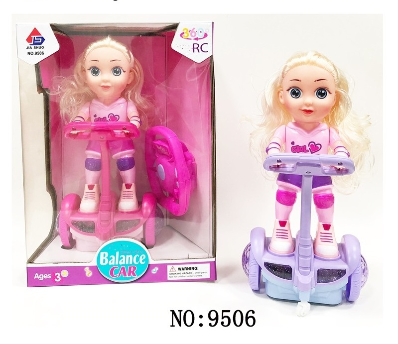 China Factory Manufacturers Remote Control Toy B/O Electric Balance Car Lovely Girl Baby Doll With Light And Music