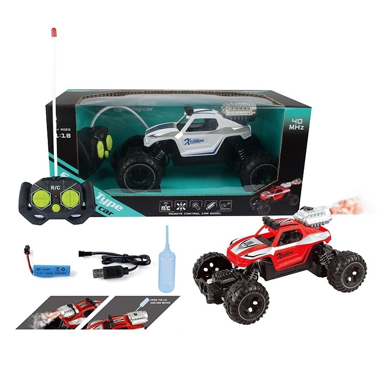 Promotion 1:18 Five-way Spray Four-way Projectile Wall Climbing Remote Control Car Children's Toy