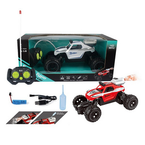 Promotion 1:18 Five-way Spray Four-way Projectile Wall Climbing Remote Control Car Children's Toy