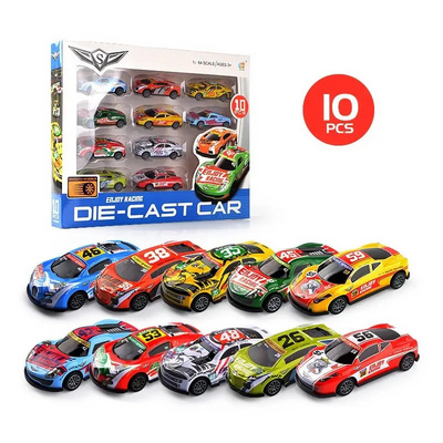 Factory Price Wholesale Kids Toy Car 1/64 Toy Set Car Die Cast Vehicle Set Mini Diecast Friction Car Toy