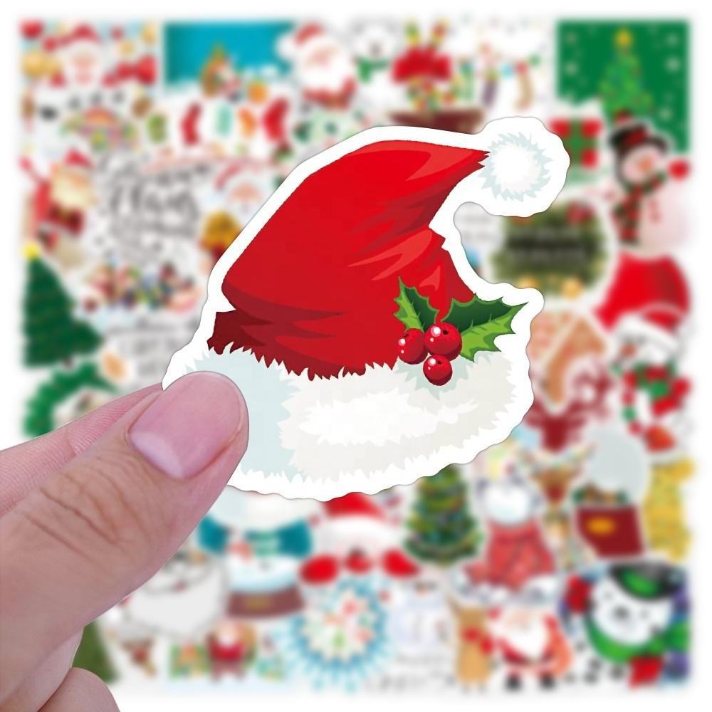 XINQI Christmas Snowman Stickers, Christmas Stickers Holiday Stickers Merry Christmas Stickers for Kids, Teens