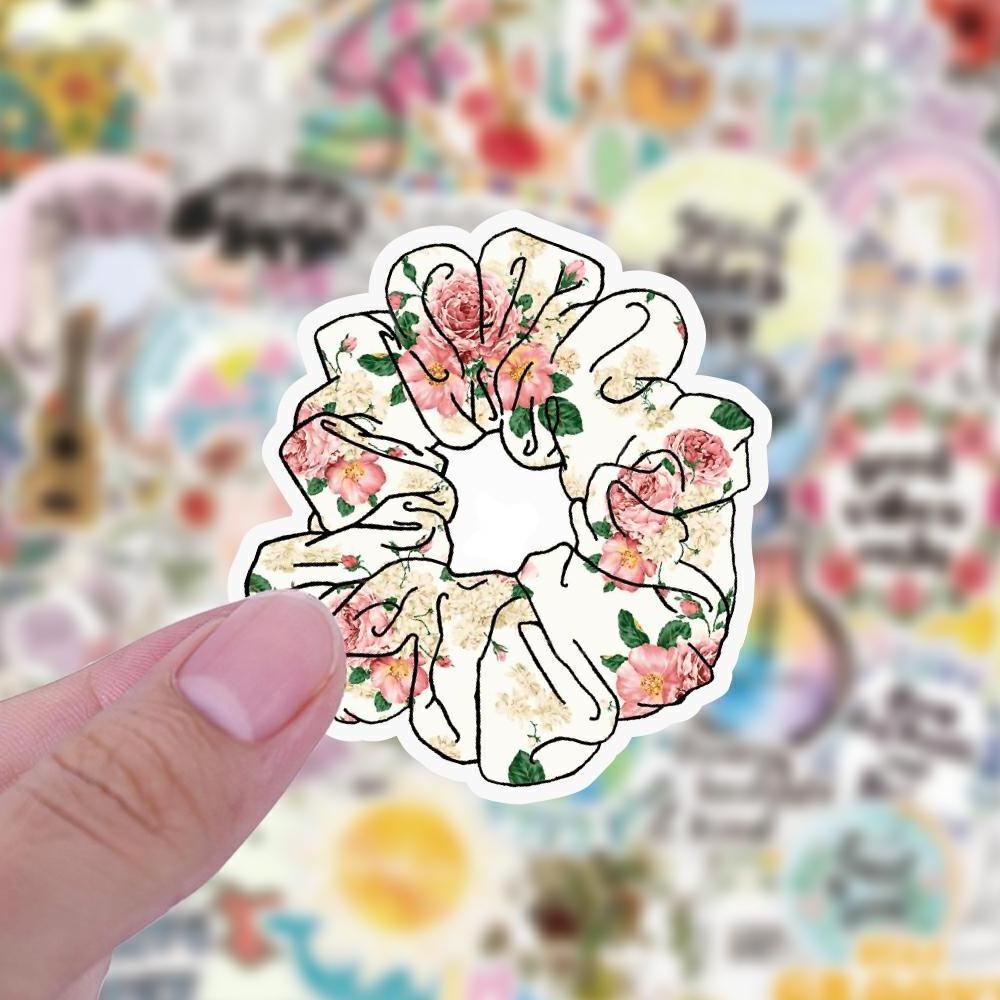 50PCS Animals and Plants Stickers Suitcase Notebook Scrapbooking Home Wall Decor Graffiti Cartoon Stickers Labels Stickers