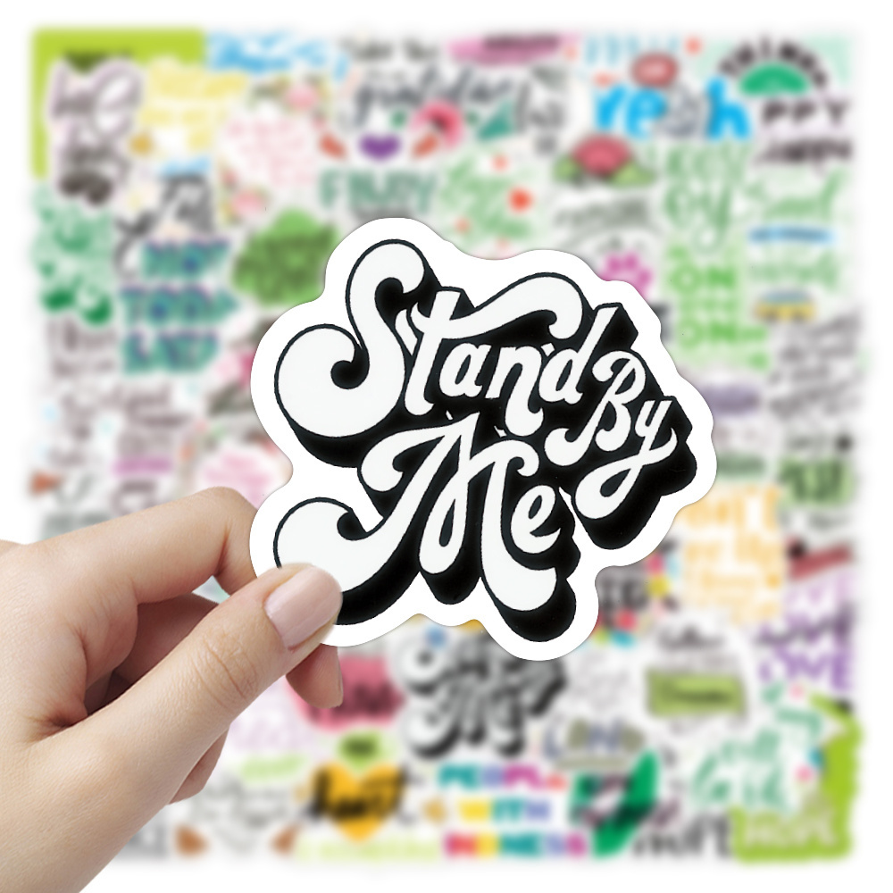 100Pcs/Bag Waterproof Inspirational Classics Cute  Sticker For promotion and Mobile Phone