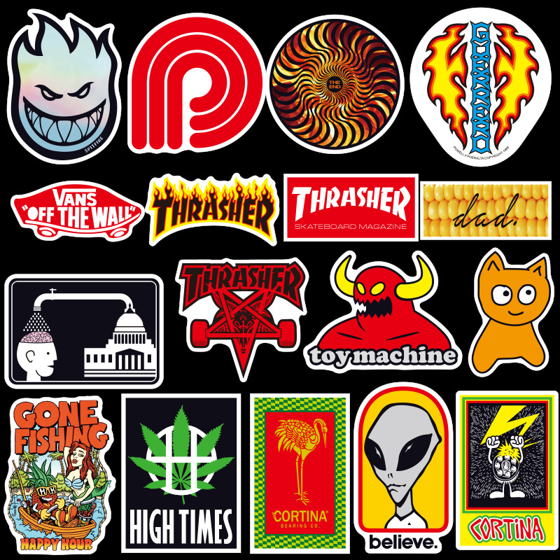 100pcs/pack Brand Style Graffiti Galaxy Stickers For Car Motorcycle Bicycle Luggage Stickers