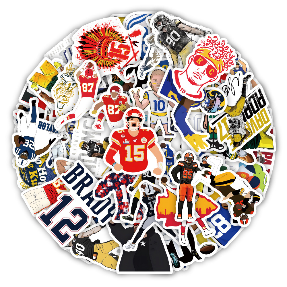 Football Star Stickers DIY Luggage Laptop Skateboard Phone Decal Ronaldo Stickers