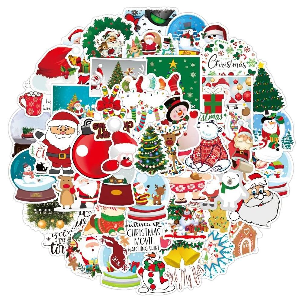 XINQI Christmas Snowman Stickers, Christmas Stickers Holiday Stickers Merry Christmas Stickers for Kids, Teens