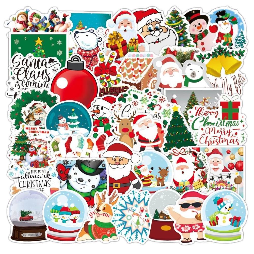 XINQI Christmas Snowman Stickers, Christmas Stickers Holiday Stickers Merry Christmas Stickers for Kids, Teens