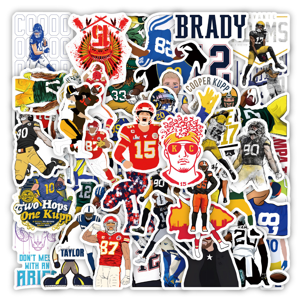 Football Star Stickers DIY Luggage Laptop Skateboard Phone Decal Ronaldo Stickers