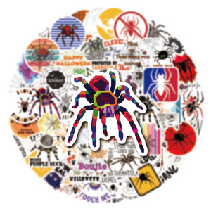 Custom Spider Waterproof Decor Sticker Decal Graffiti Cartoon Sticker Laptop Luggage Window spider Sticker