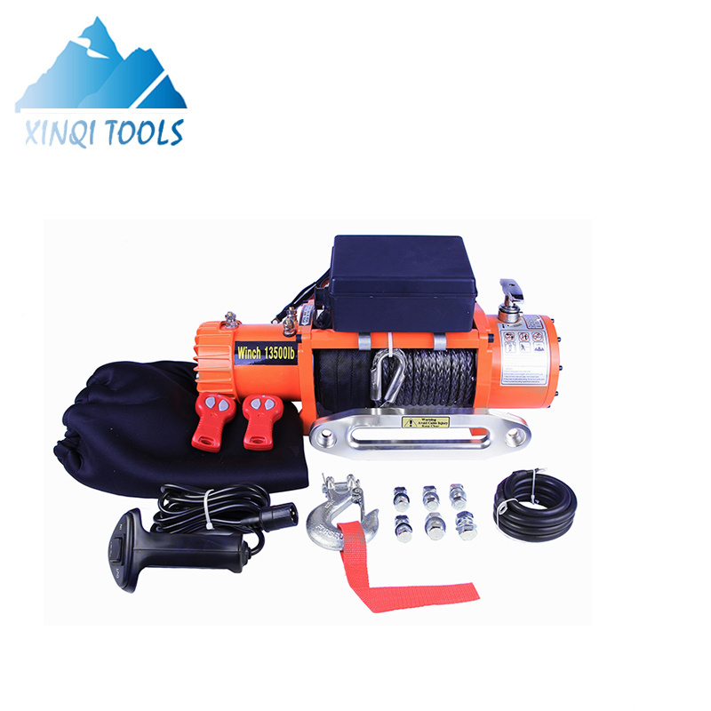 XINQI 13500lbs Heavy Duty 12v Electric Winch Used Capstan Winches For Sale