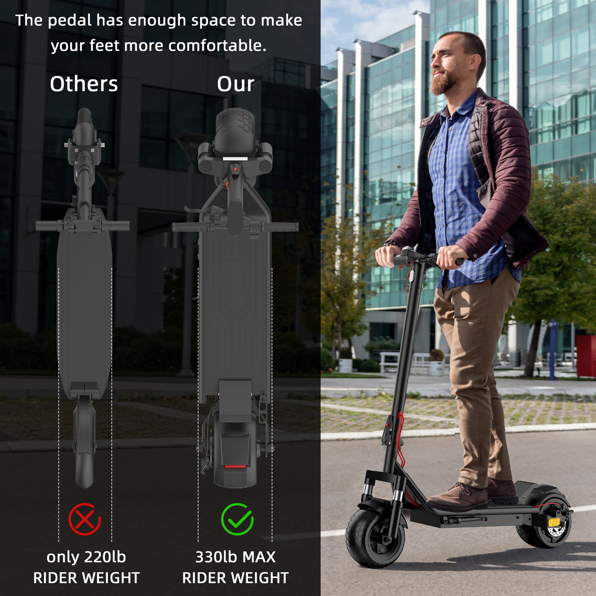 EU USA Warehouse electric scooter for adults Pk 750w 15ah 35km/h 50kms long range e scooter electric kick scooter