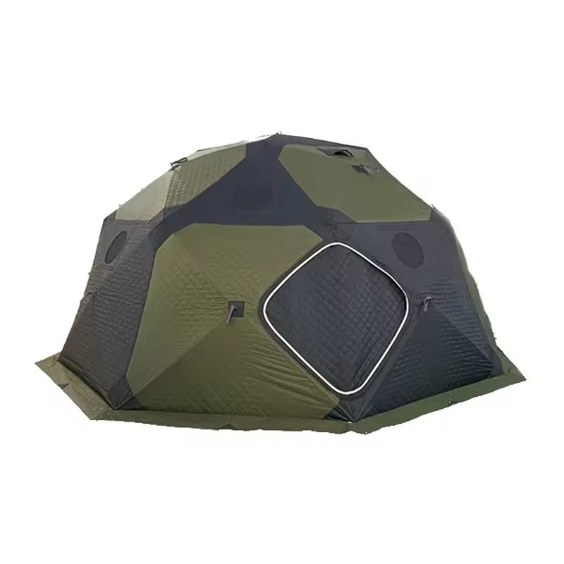 Big octagon camping summer glamping dome waterproof tent camping gear Multi functions outdoor tent