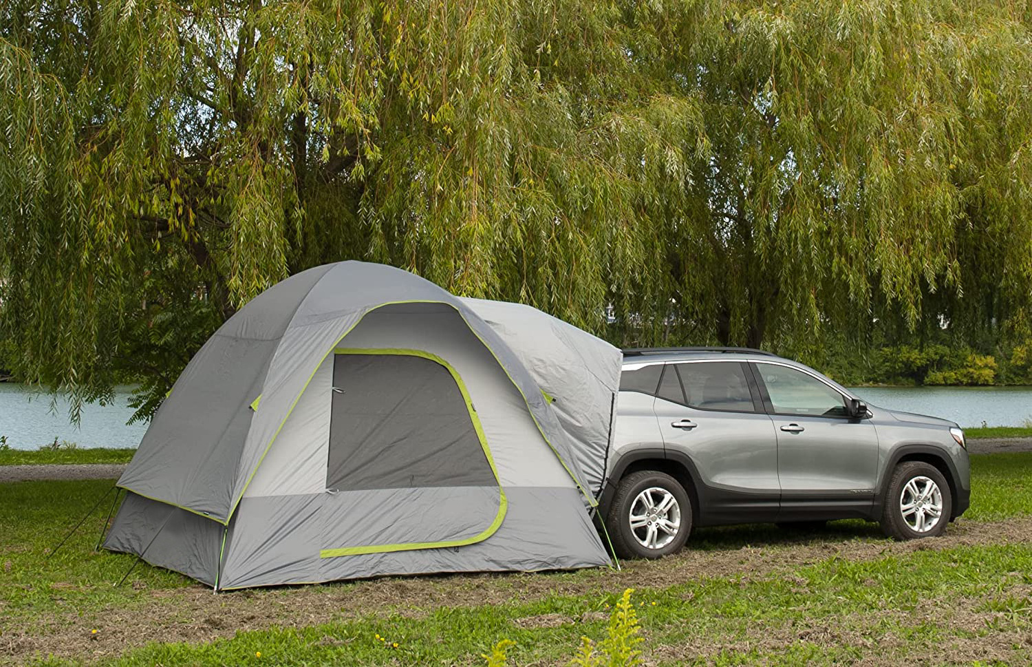 Wind Valley Outdoor WaterProof Foldable double layer Tailgate Canopy Garage  Camper car awning rear tent