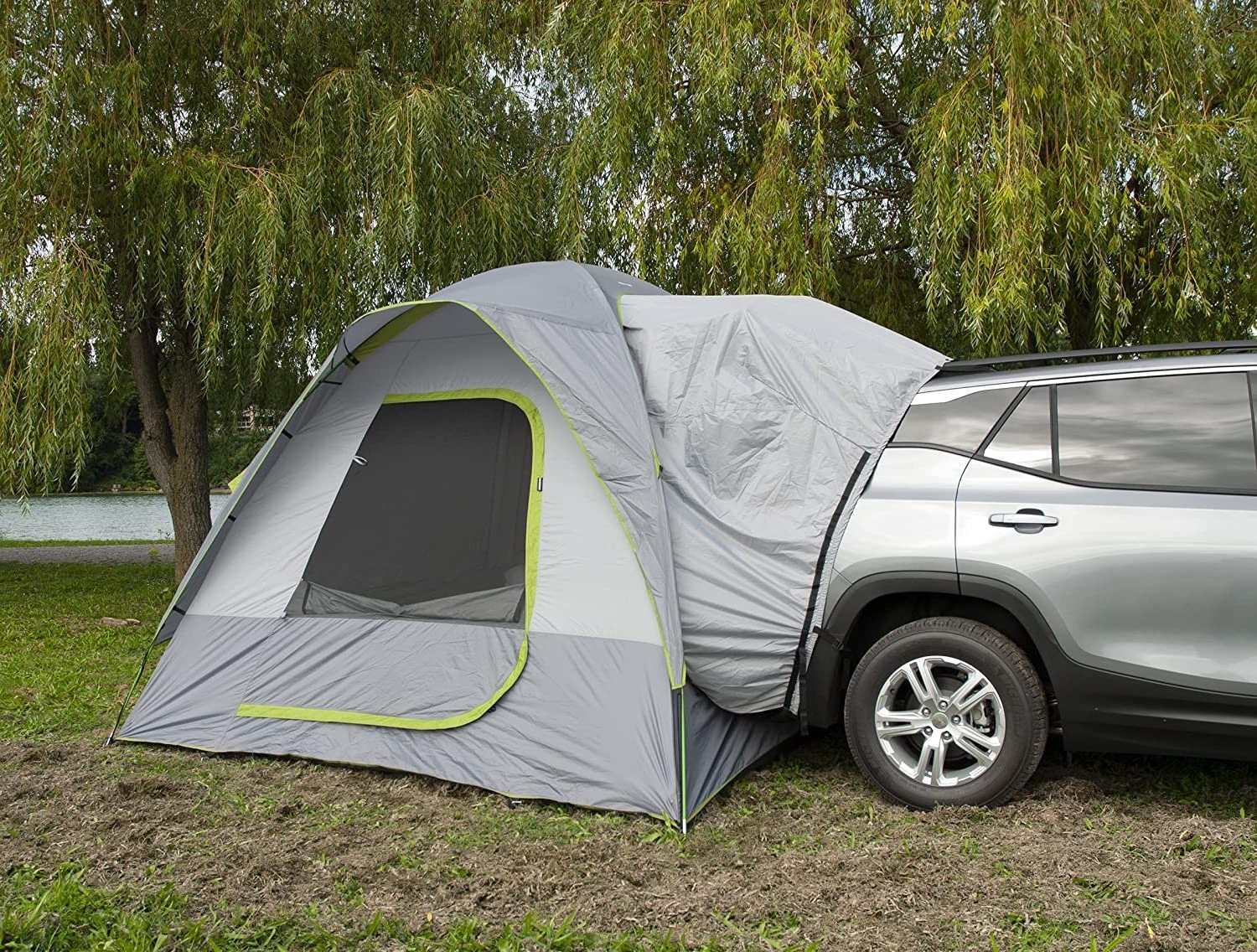 Wind Valley Outdoor WaterProof Foldable double layer Tailgate Canopy Garage  Camper car awning rear tent