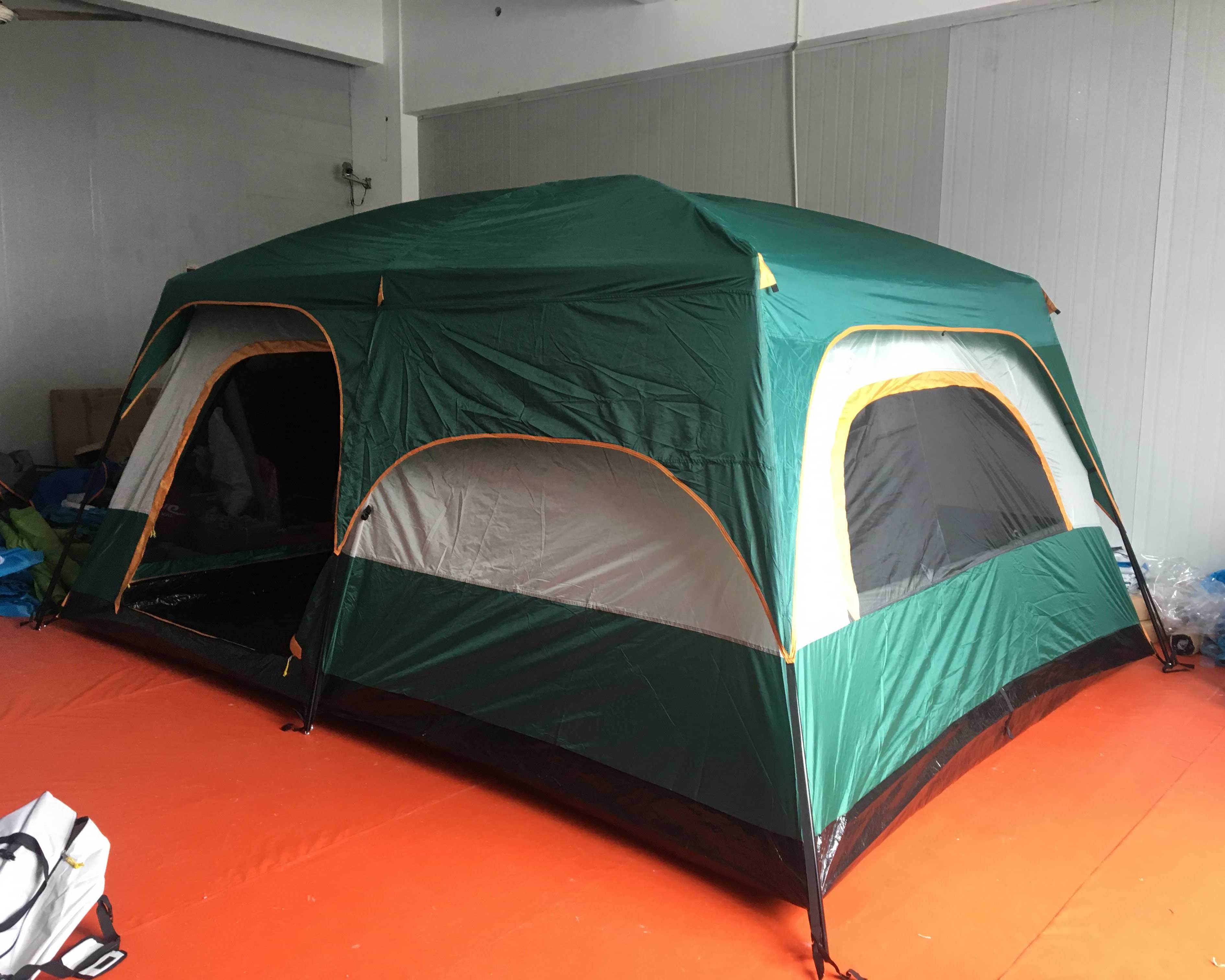 Wind Valley Two-bedroom Oversized Double Layer Thickened Rainproof 8 to 12 person  Large Camping Tents Family Tent leisure Tent