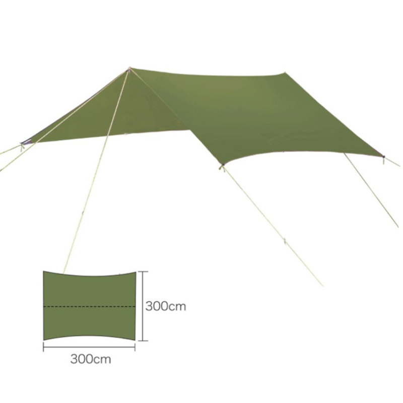 Wind Valley anti UV Camping gear rainfly ripstop Outdoor Shelter waterProof SunShade roofing tarp tent with Compass bracelet