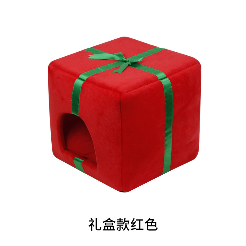 Hot Sale Beautiful Design  Winter Warm Soft Pet Tent Pet House Christmas Tree Tent