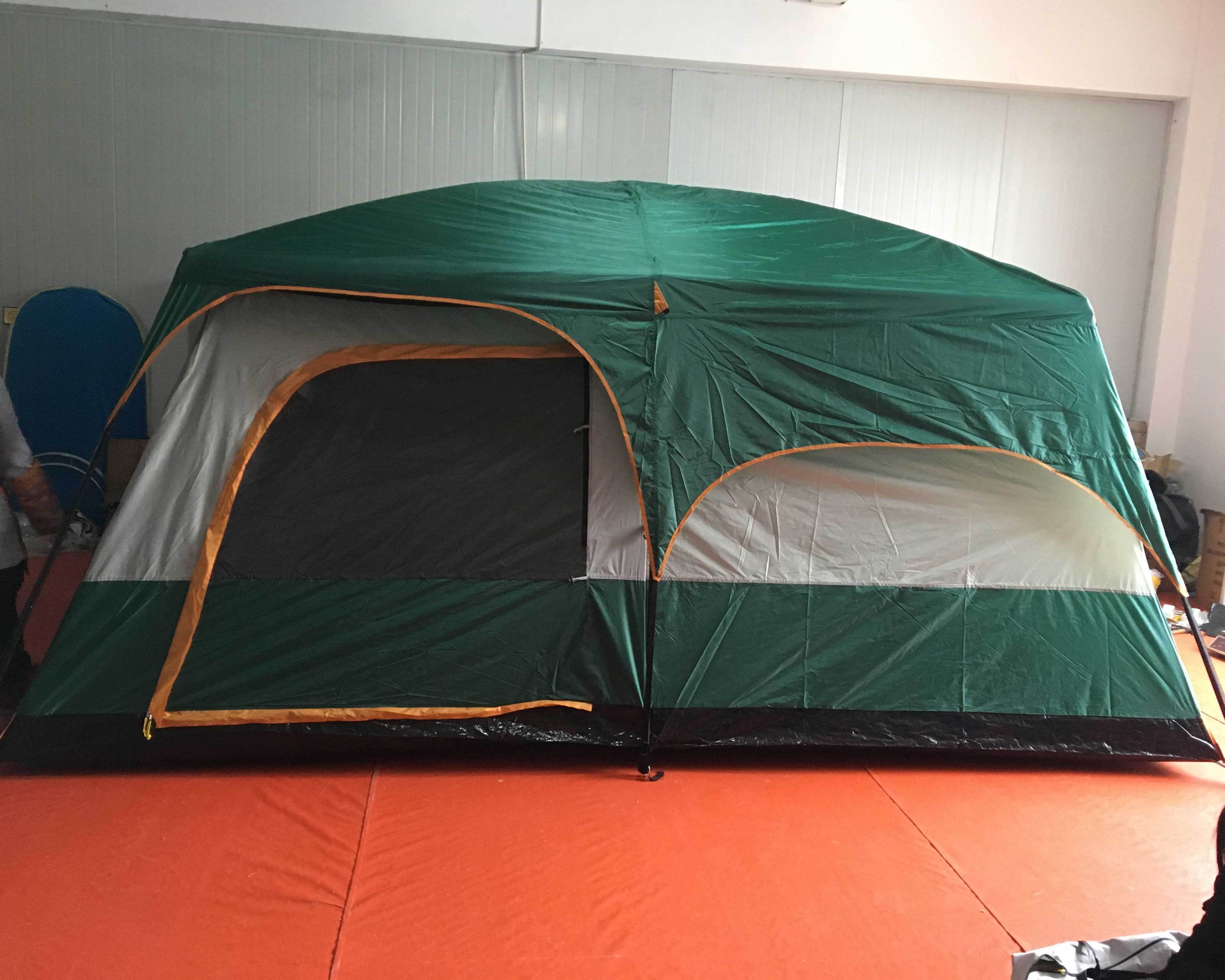 Wind Valley Two-bedroom Oversized Double Layer Thickened Rainproof 8 to 12 person  Large Camping Tents Family Tent leisure Tent