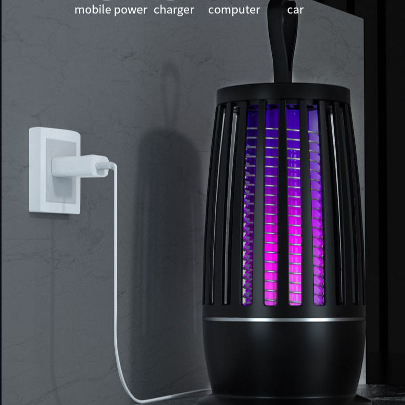 Effective  Rechargeable USB Photocalyst Bug Zapper High Voltage Transformer Electric UV Mosquito trap Killer Lamp