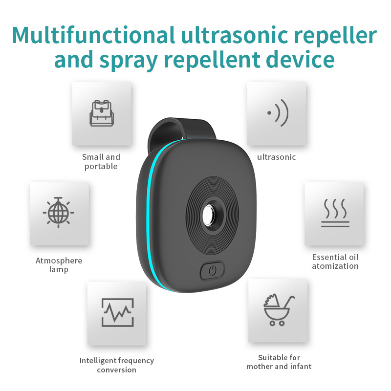 New fashion portable pest control  rechargeable pest control  pro  ultrasonic pest control with spray for outdoor use