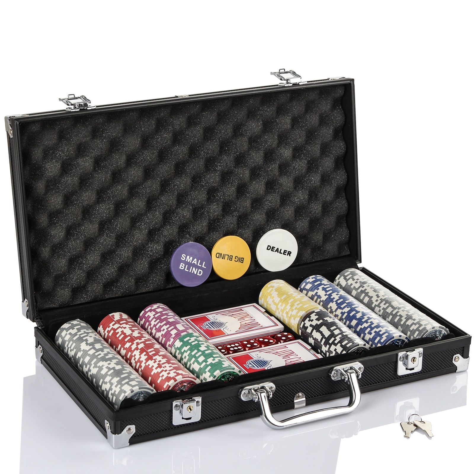 Poker Set Chips 200 300 500 1000 Pcs Custom Texas Logo  Poker Chip Set for Casino De Poker  Aluminium Case