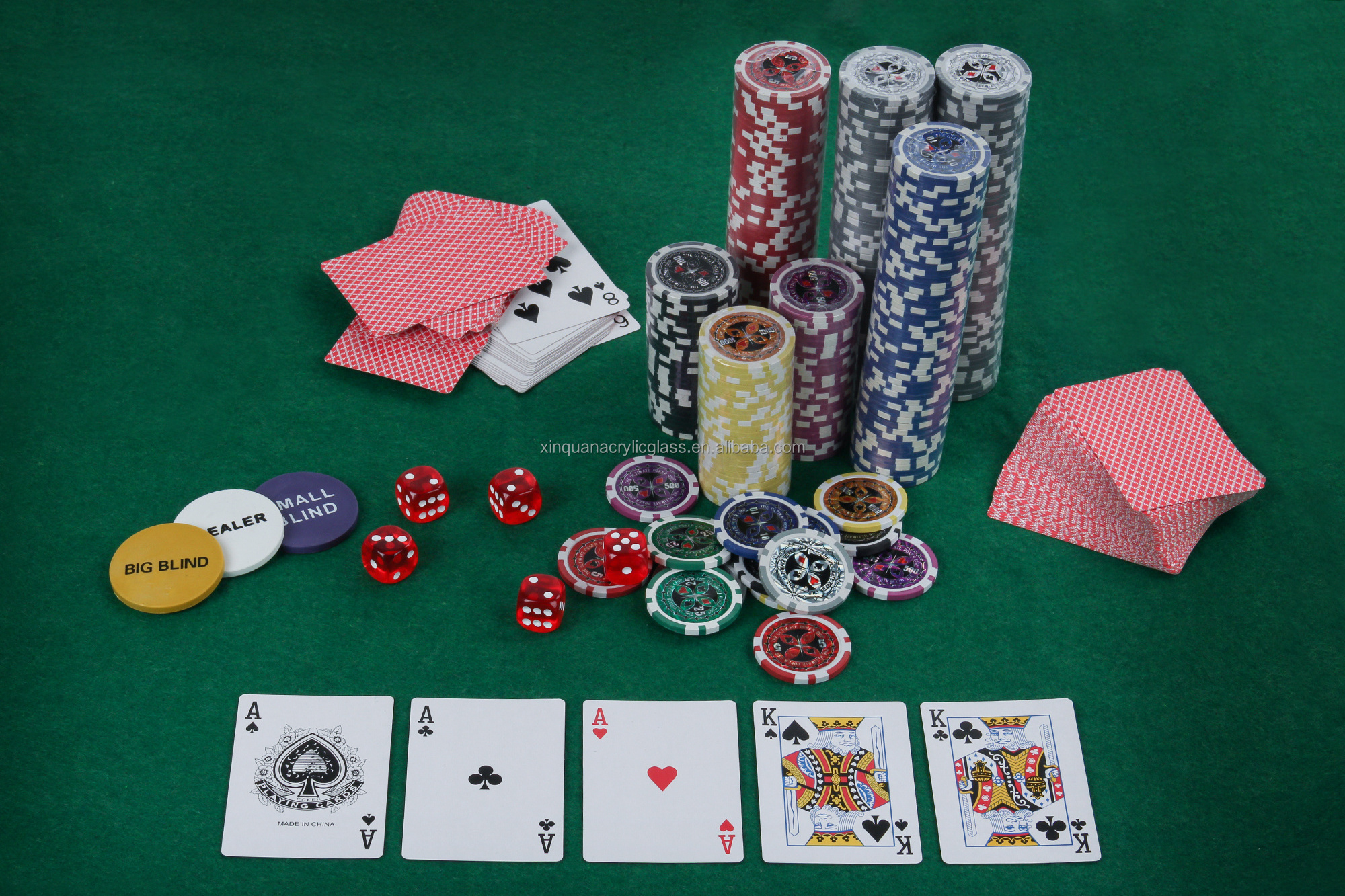 Poker Set Chips 200 300 500 1000 Pcs Custom Texas Logo  Poker Chip Set for Casino De Poker  Aluminium Case