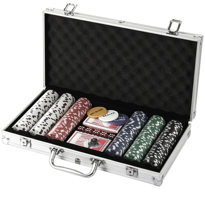 Poker Set Chips Luxury pokerset aluminium chip case 300 poker chip set