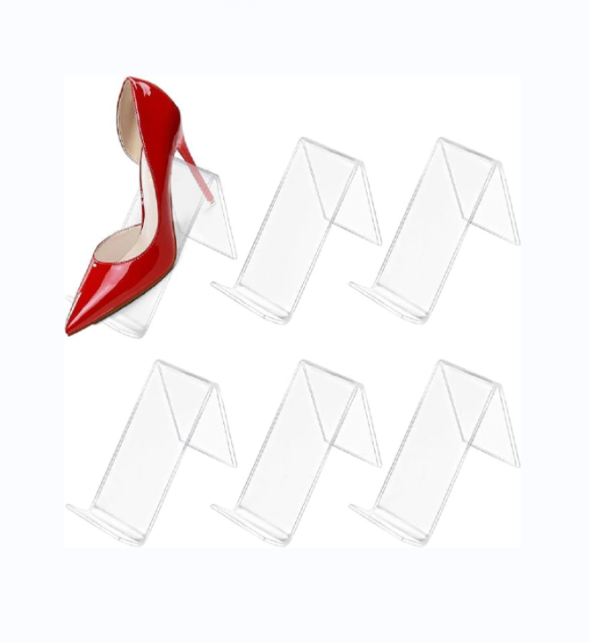 Customized OEM/ODM Acrylic Shoe Display Stand, Holder High Heel Show Display Stands, Shoes Organizer for Home Retail Shop