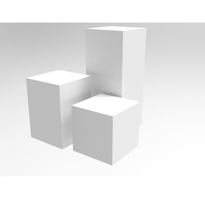 Wholesale Cube Display Nesting Risers,Hollow Bottoms,Frosted White Acrylic Display Stand For Shop