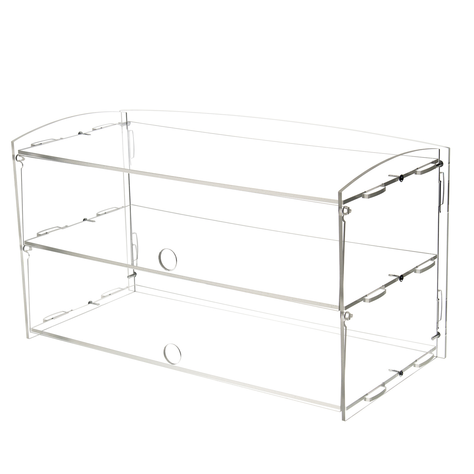 Custom Acrylic Display Case 2 Layer Bakery Pastry Display Case, Acrylic display cabinet for Self Serve Food Bread Sandwich