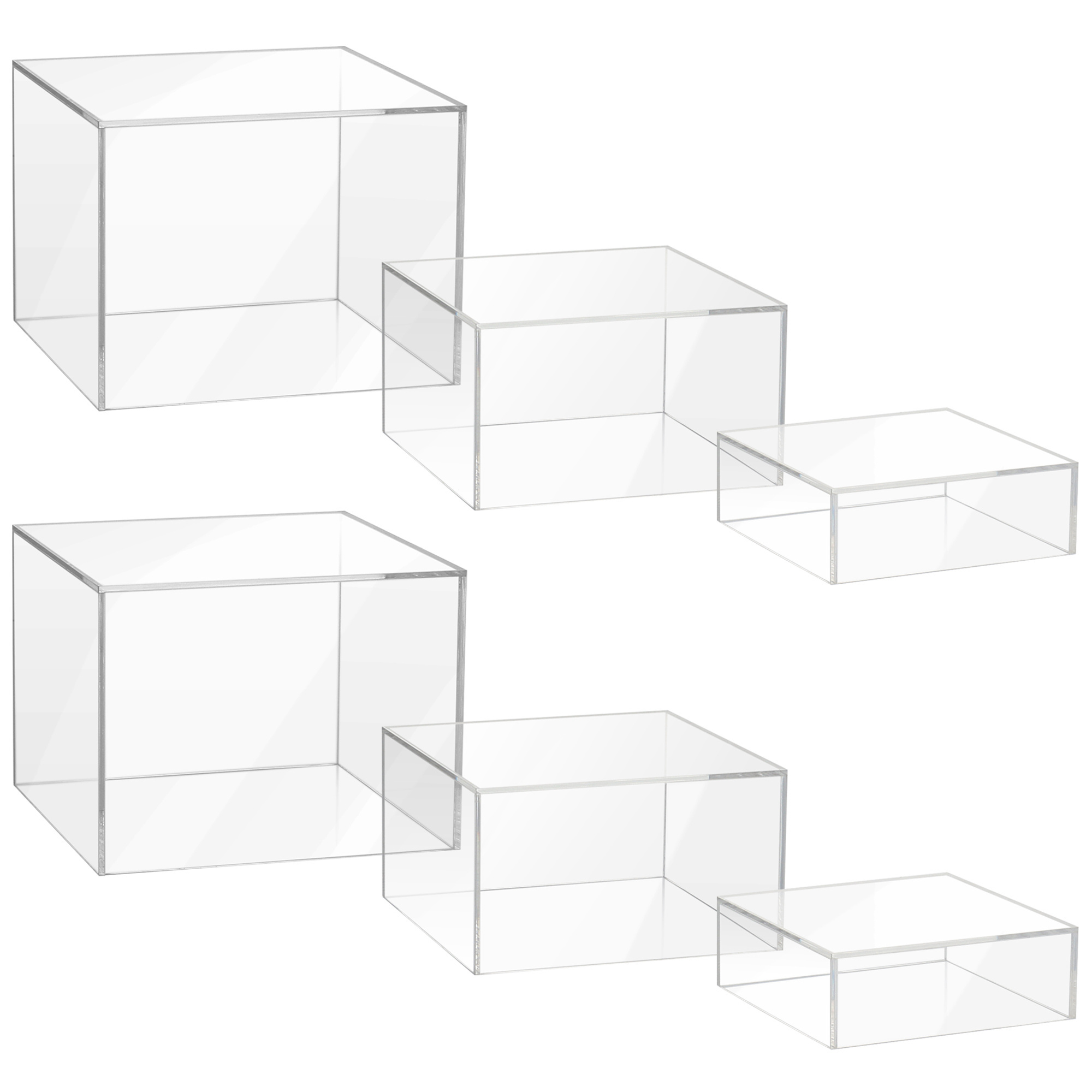 Acrylic Display Rack Buffet Food Display Risers Cube Stand For Table Centerpiece Buffet Food Catering Display Rack