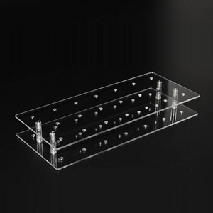 21 Hole Clear Acrylic Lollipop Display Stand Perspex Cake Pop Holder Countertop Plexiglass Acrylic Cakepop Lollipop Stand