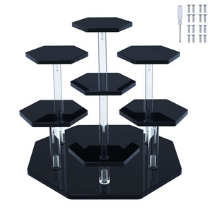 7-tier Cosmetic Collectibles Items Display Risers Acrylic Display Stand Toys And Dolls Organizer Holder