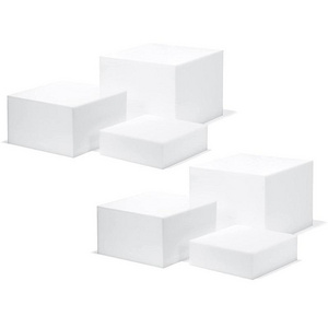 Wholesale Cube Display Nesting Risers,Hollow Bottoms,Frosted White Acrylic Display Stand For Shop