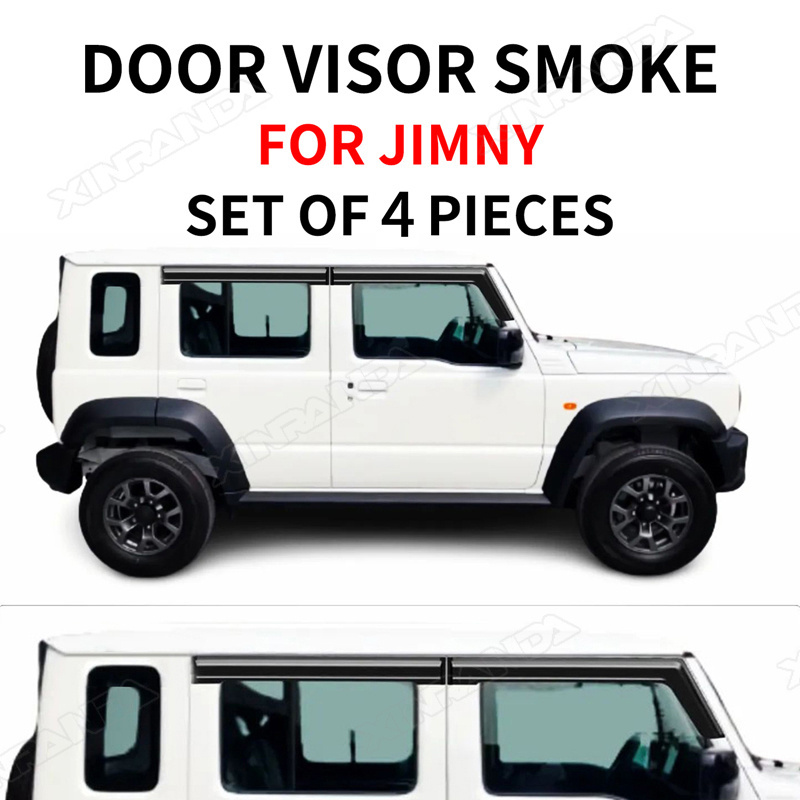 Jimny 5 Doors 4 PCS Car Weathershields Rain Deflector Door Visors Window Visors for Suzuki Jimny 2023 2024