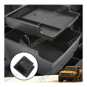 4X4 Off Road Bronco Accessories Car Storage Center Console Armrest Storage Box Storage Tray for Ford Bronco 2021 2022