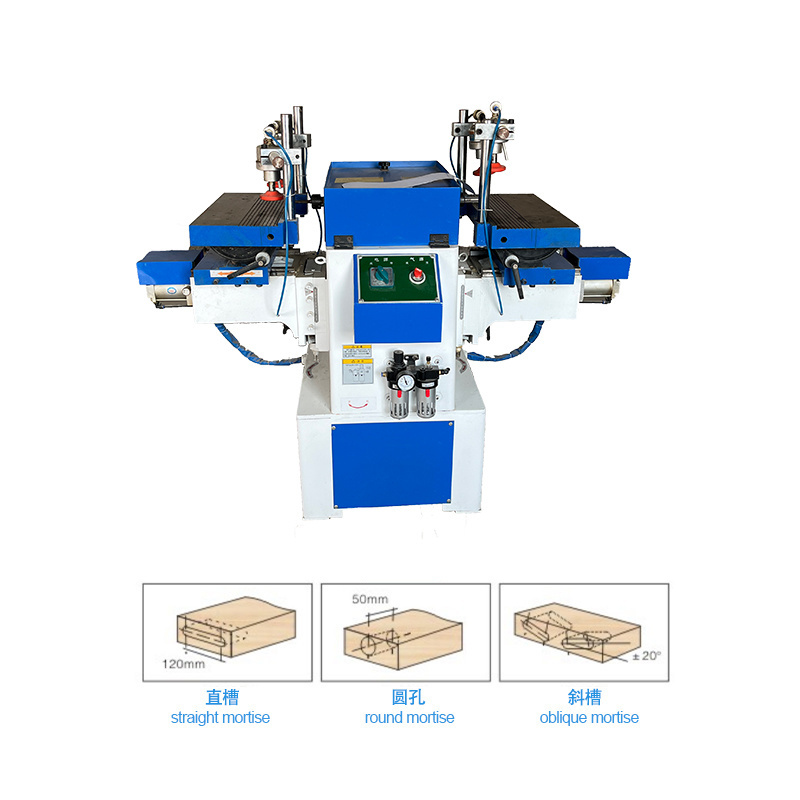 MS3112 horizontal double end woodworking mortiser chair leg hole slot making mortising and tenon machine for wood