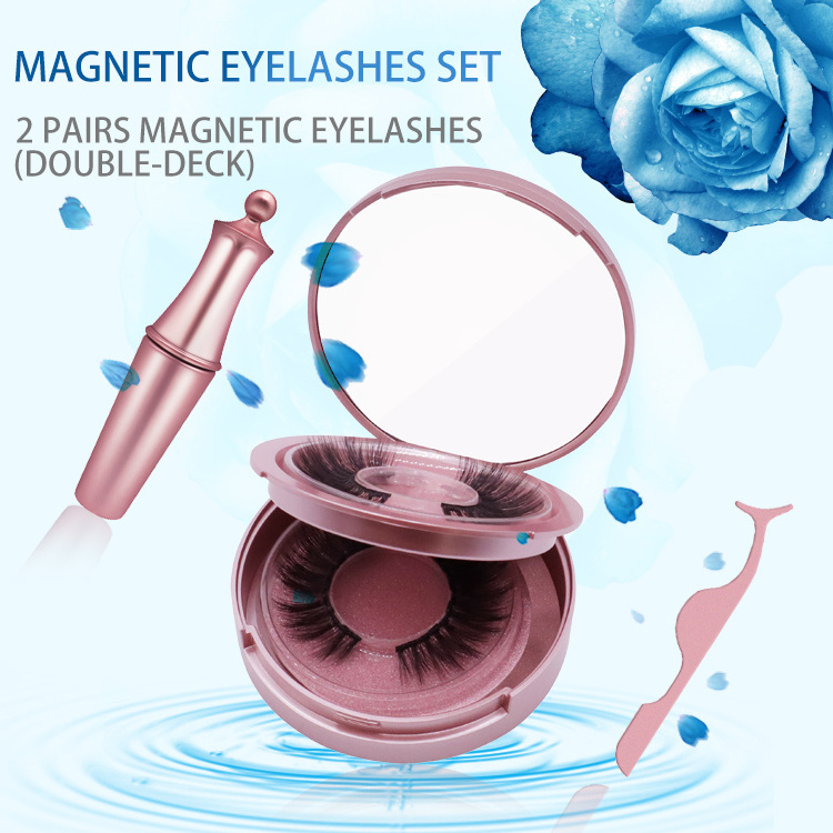 private label natural glamnetic cases double eyeliner eyelashes and mink eyelashes magnet_eyelash with magnetic liner