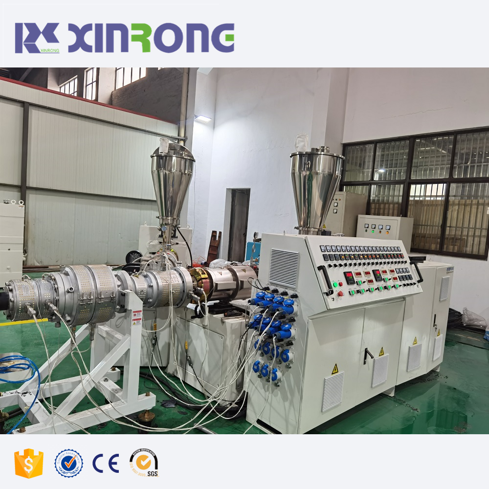 Xinrongplas extruding equipment UPVC CPVC pipes machinery producing pvc pipe make machines