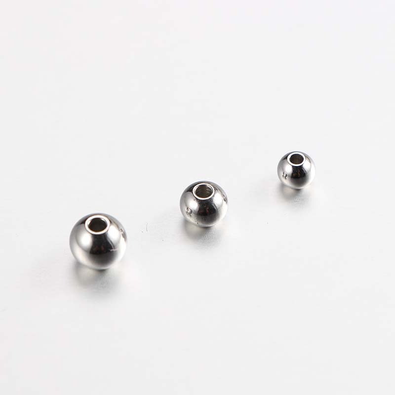 100pcs/bag Stainless Steel DIY Jewelry Accessories Bracelet Wheel Spacer Stopped Beads