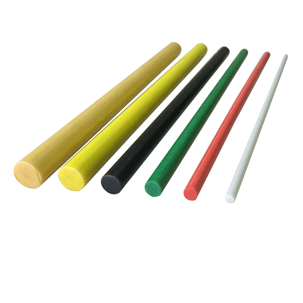 Pultruded flexible fiberglass rod 2mm solid epoxy fiberglass frp rod for Nursery