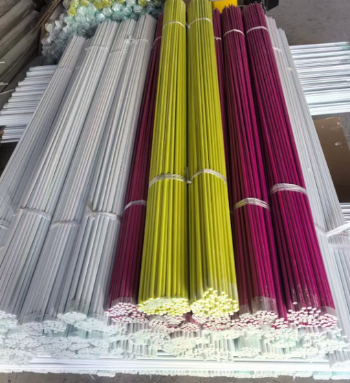 Pultruded flexible fiberglass rod 2mm solid epoxy fiberglass frp rod for Nursery