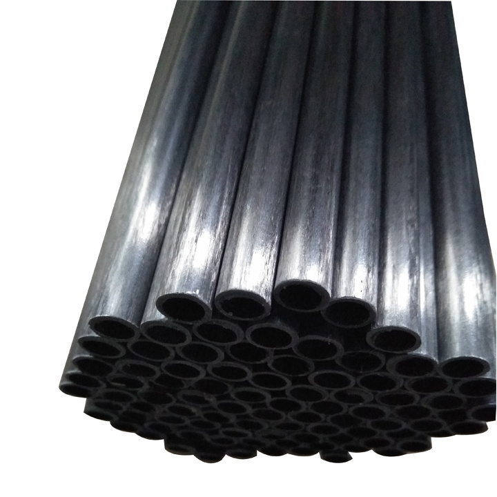 3K Top quality roll wrapped/pultruded carbon fiber hollow tubes carbon fibre pipe