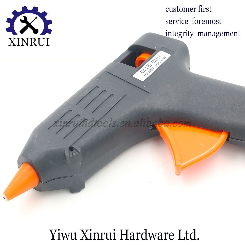 Cheap price plastic body hot melt glue gun with glue stick