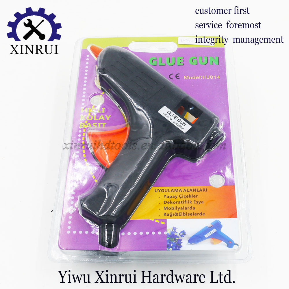 Cheap price plastic body hot melt glue gun with glue stick