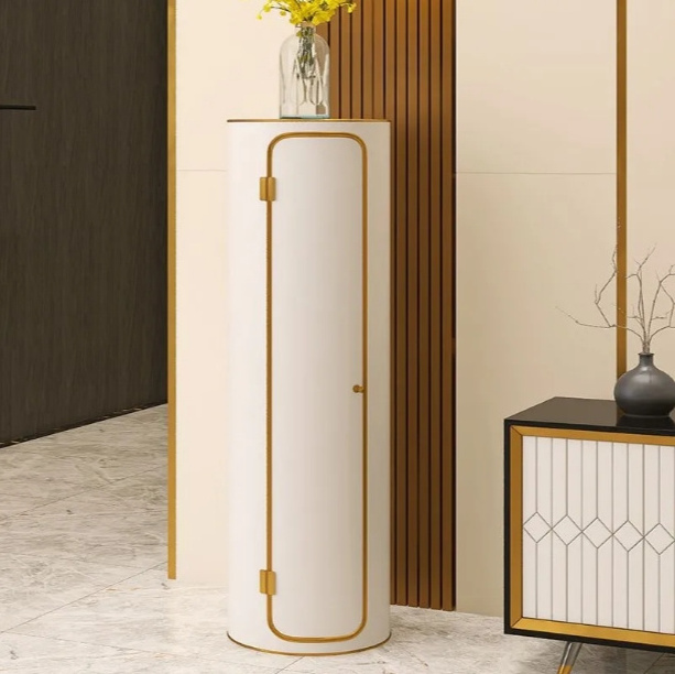 Creative shoe cabinet entrance porch storage large-capacity cylindrical multifunctional household foyer.