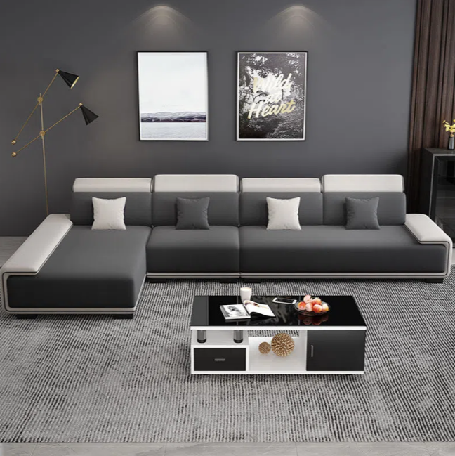 Sofa living room modern luxury simple large apartment combination suit latex imperial concubine without disassembly and washing