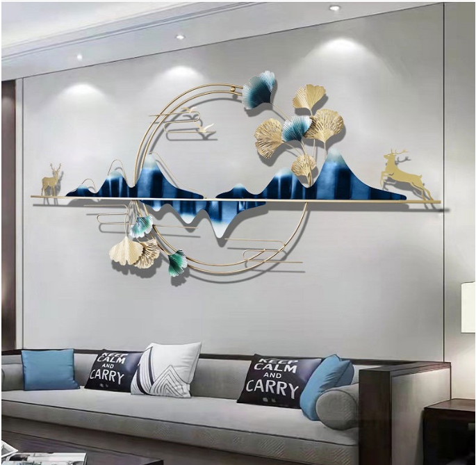 Home Decor Luxury Living Room Metal Wall Art Flower