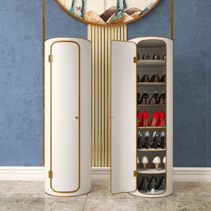 Creative shoe cabinet entrance porch storage large-capacity cylindrical multifunctional household foyer.